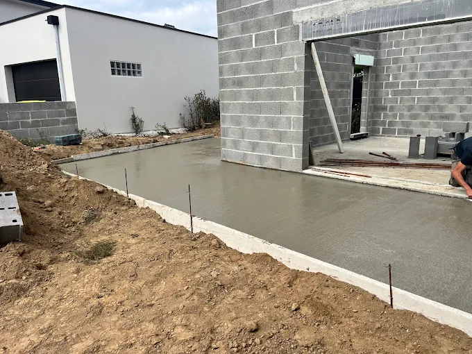 Dalle terrasse béton