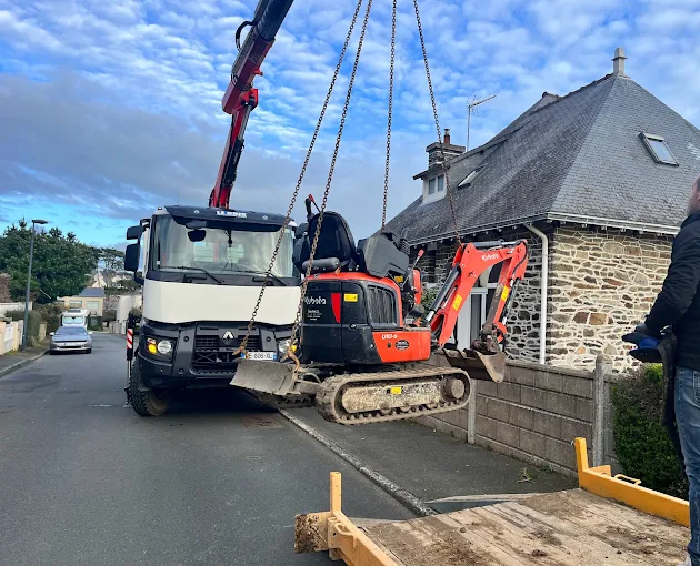 Livraison mini-pelle